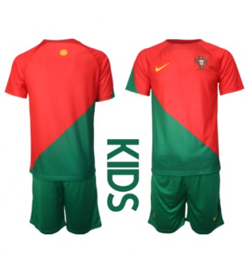 Portugal Hemmaställ Barn VM 2022 Kortärmad (+ Korta byxor)